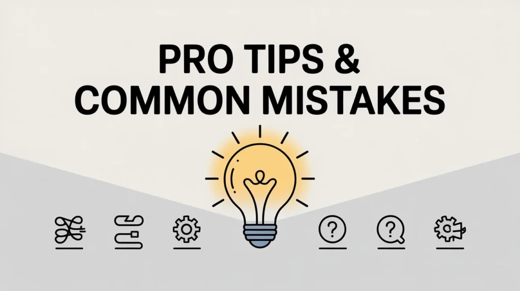 Pro Tips & Common Mistakes