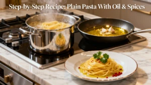 Step-by-Step Recipe: Plain Pasta With Oil & Spices