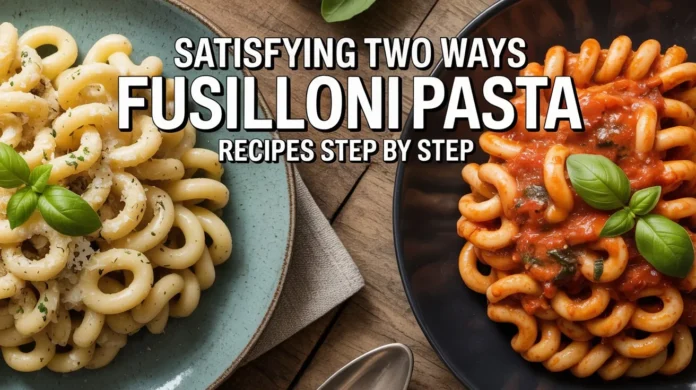 Satisfying Two Ways Fusilloni Pasta Recipes Step by Step