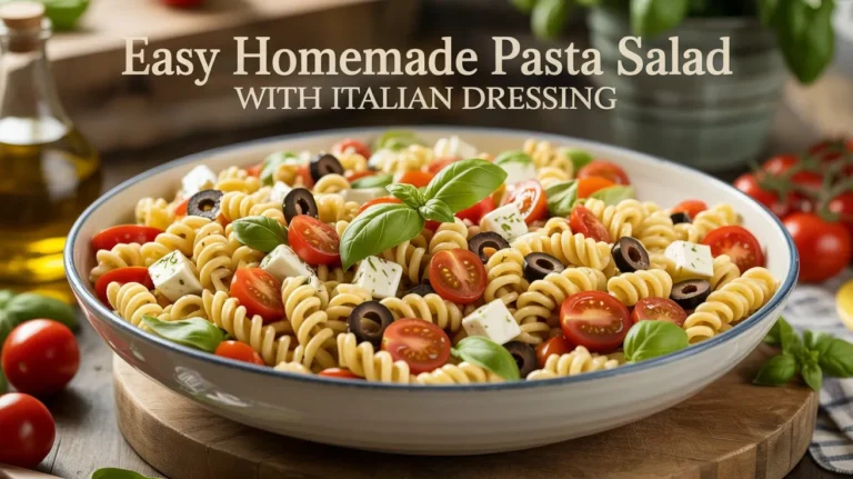 Easy Homemade Pasta Salad with Italian Dressing